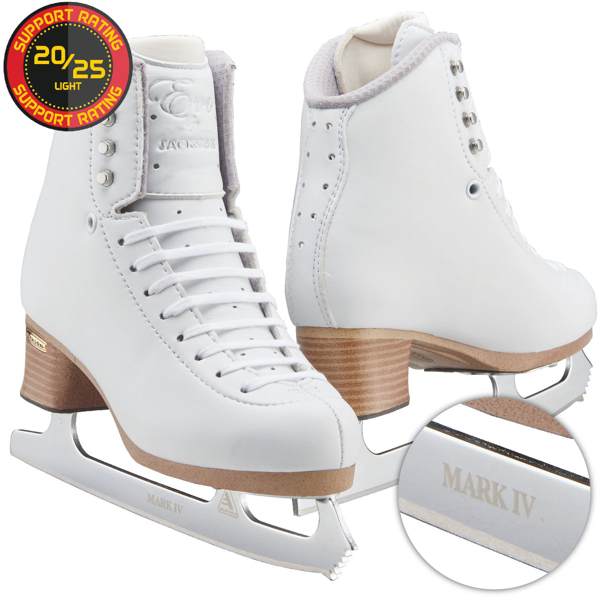 Jackson White Figure Ice Skates for Women outlet and Girls