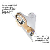 Jackson SoftSkate 380 White and Purple Figure Skates