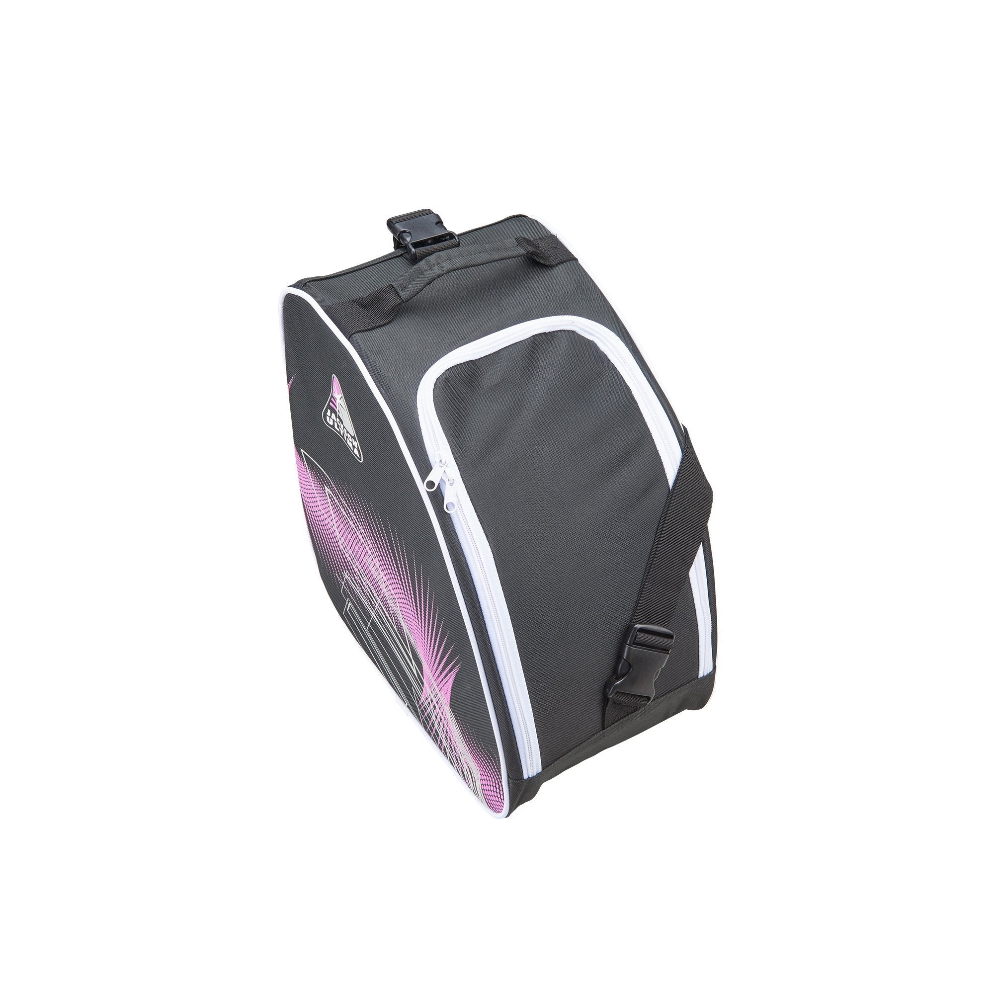 Jackson Ultima oversized skate bag in purple and black with white trim