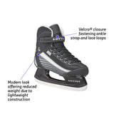 Jackson Ultima Softec Sport black and white men's boys recreational hockey skate