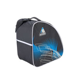 Jackson Ultima oversized skate bag in blue and black with white trim