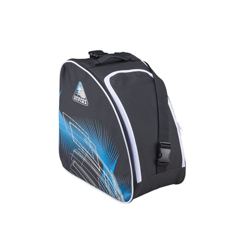 Jackson Ultima oversized skate bag in blue and black with white trim
