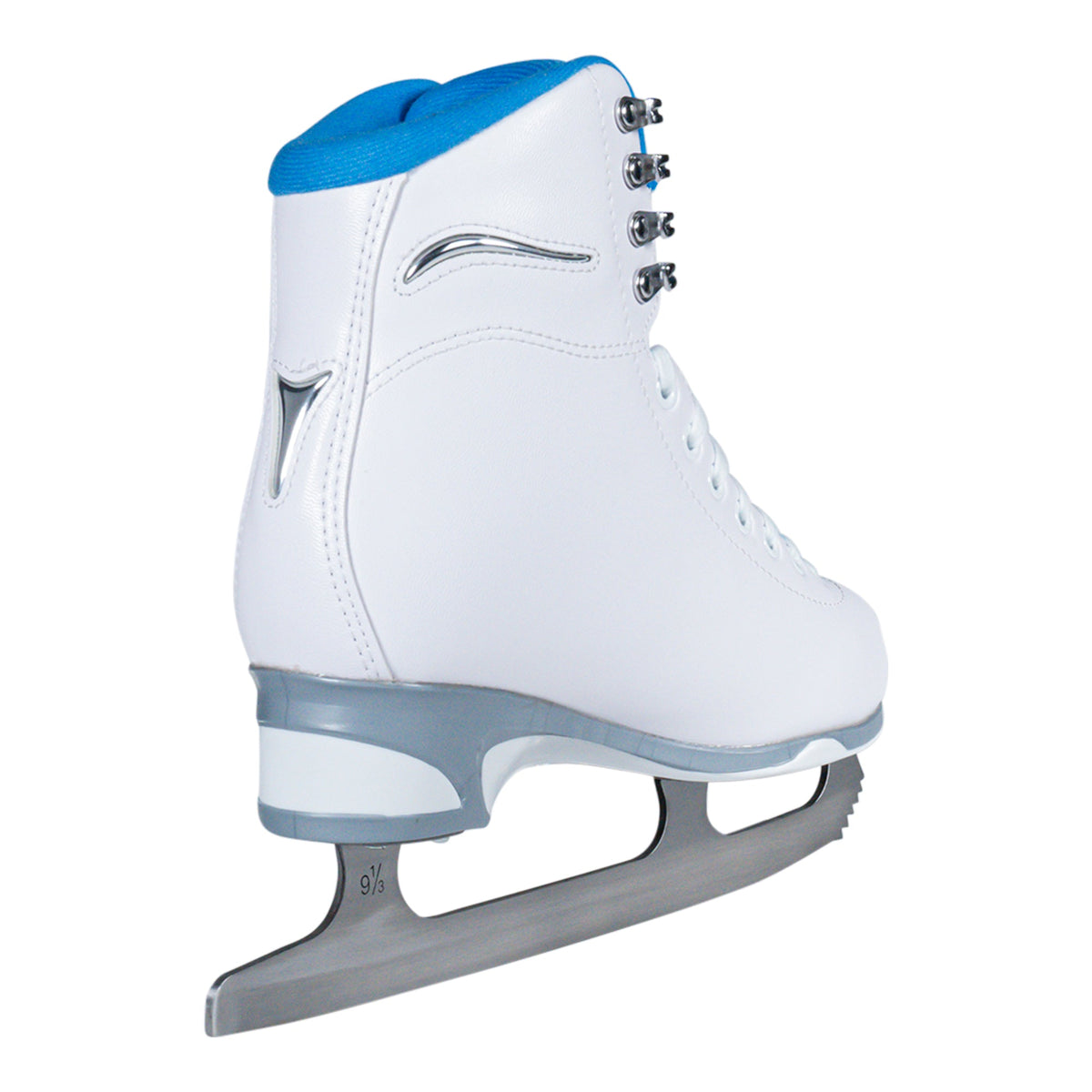 Jackson Ultima Finesse women's girls white figure skate with blue trim