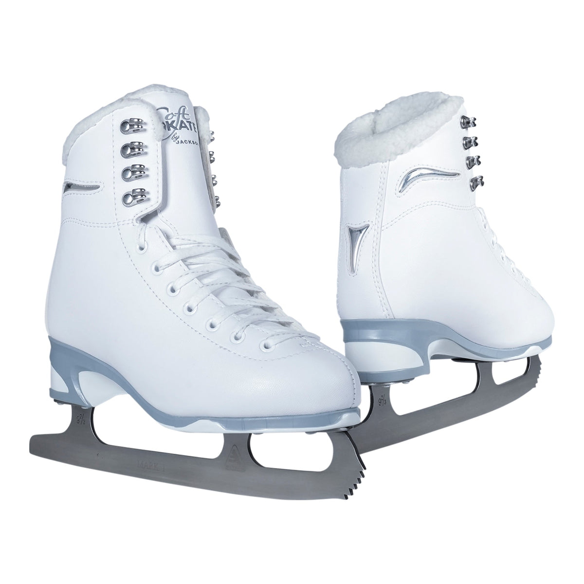 Jackson Ultima Finesse women's girls white figure skate with white trim