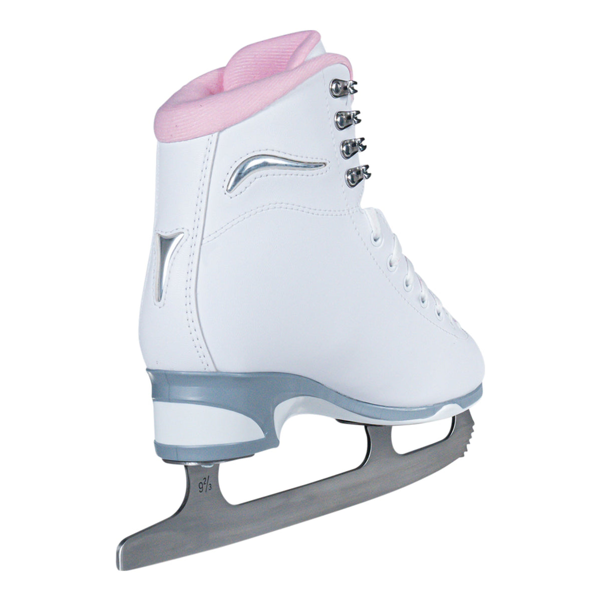 Jackson Ultima Finesse women's girls white figure skate with pink trim
