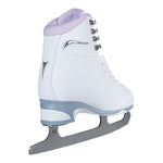 Jackson Ultima Finesse women's girls white figure skate with purple trim
