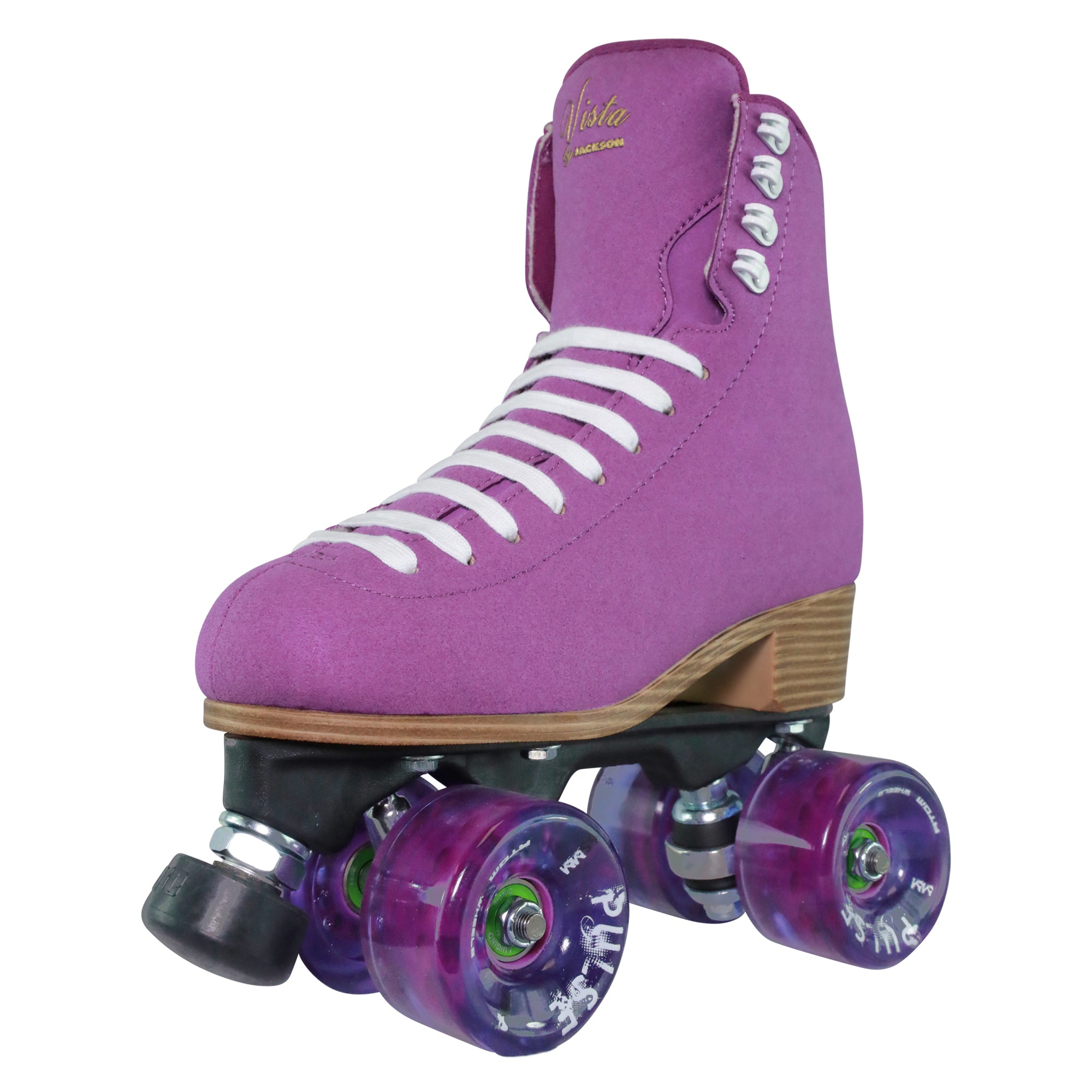 Jackson Vista Quad Roller Purple pulse wheels
