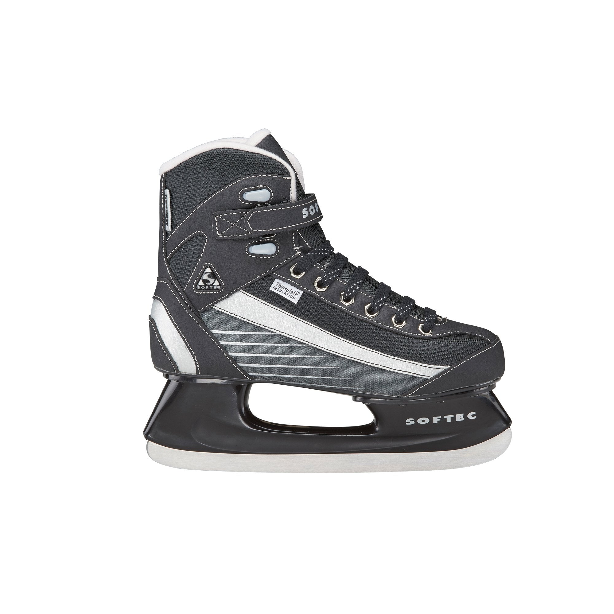 Jackson Ultima Softec Sport black and white men's boys recreational hockey skate