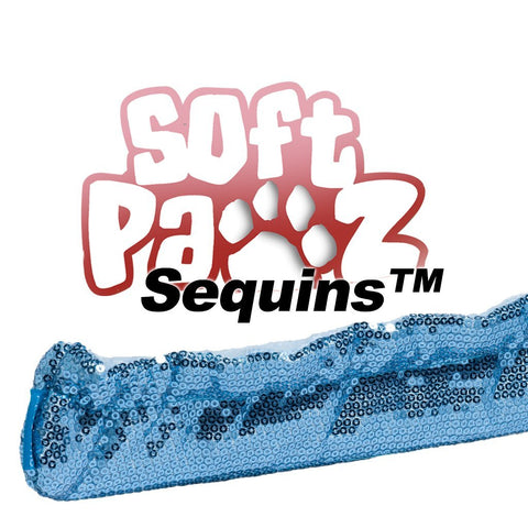Soft Pawz skate guards in sequins